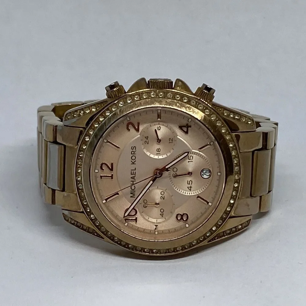 Michael Kors MK5263 Women's Gold Stainless Steel Analog Dial Quartz Watch HK1037